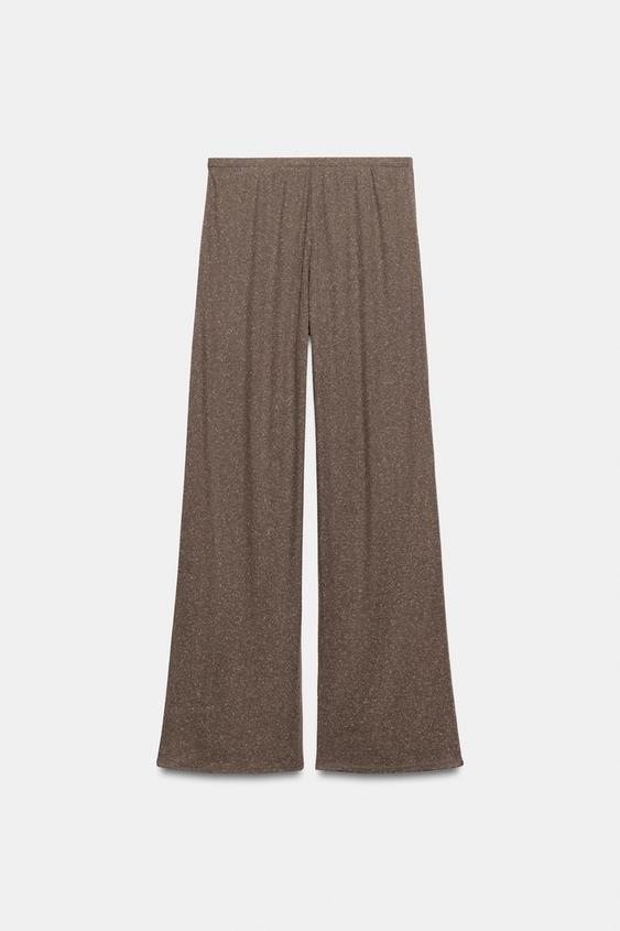 Pantalon droit texturé