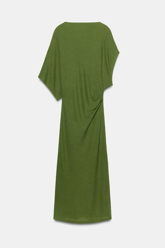 Robe longue drapée