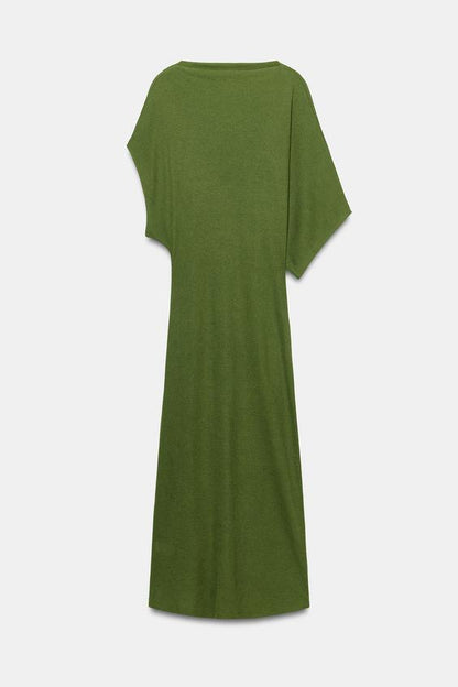 Robe longue drapée