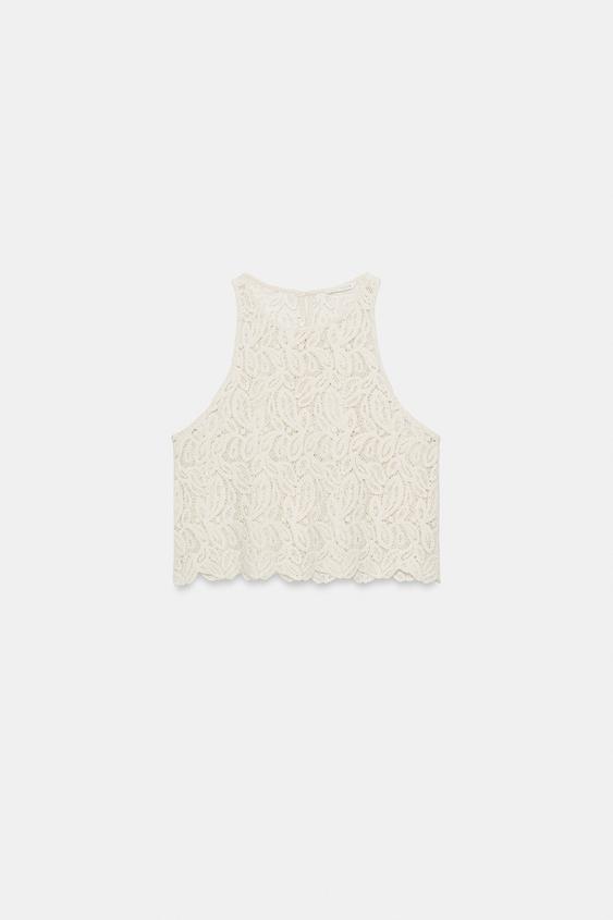 Top court au crochet