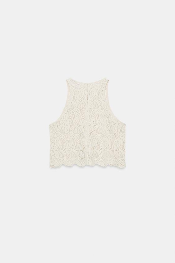 Top court au crochet