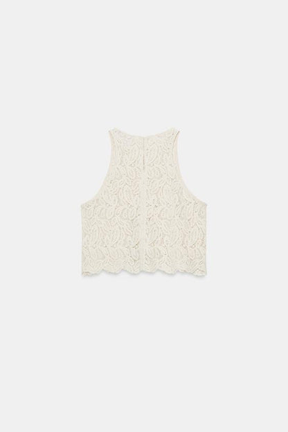 Top court au crochet