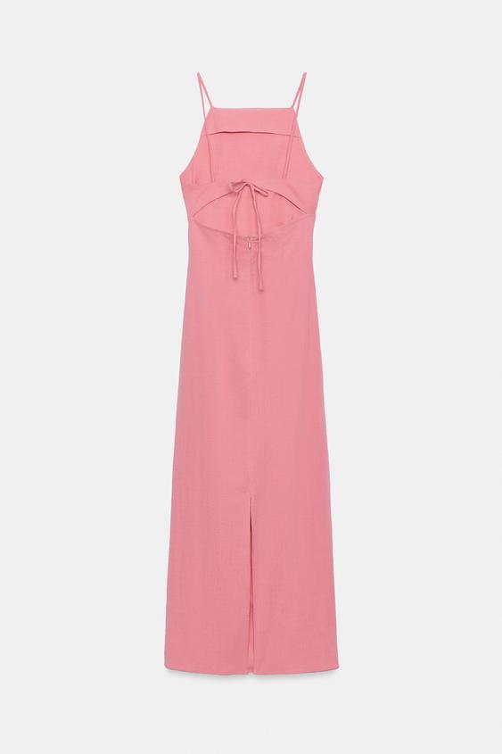 Robe midi crayon drapée
