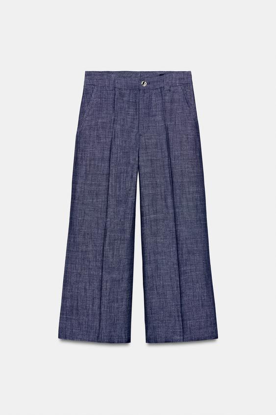 Pantalon-culotte taille haute ensemble