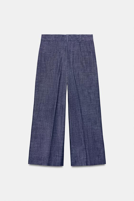 Pantalon-culotte taille haute ensemble