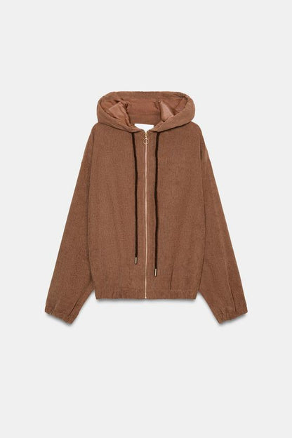 Veste bomber à capuche