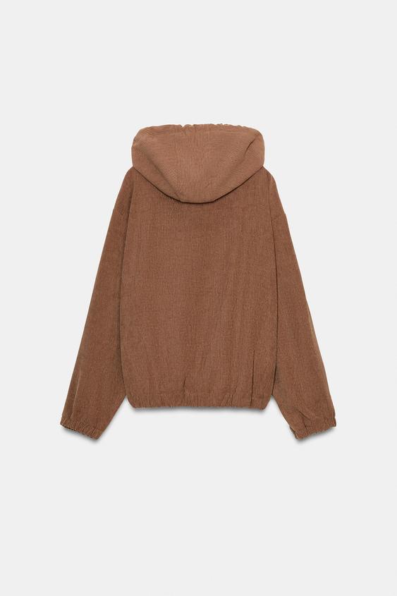 Veste bomber à capuche