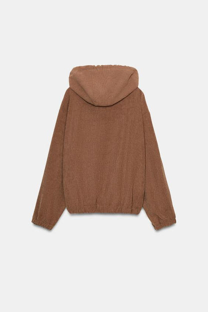Veste bomber à capuche