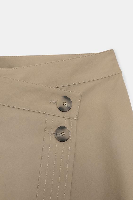 Jupe midi asymétrique