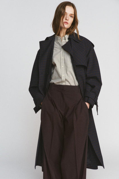Trench à carreaux ZW Collection Édition limitée