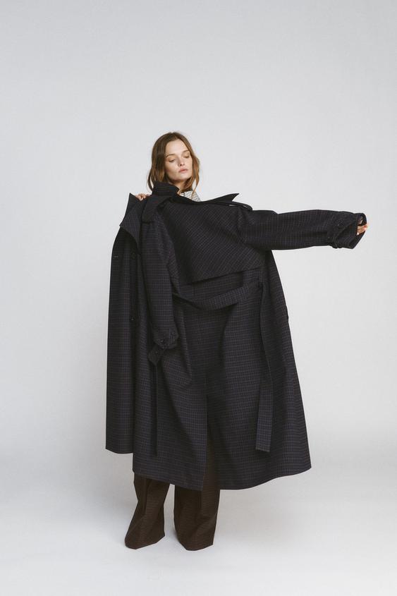 Trench à carreaux ZW Collection Édition limitée