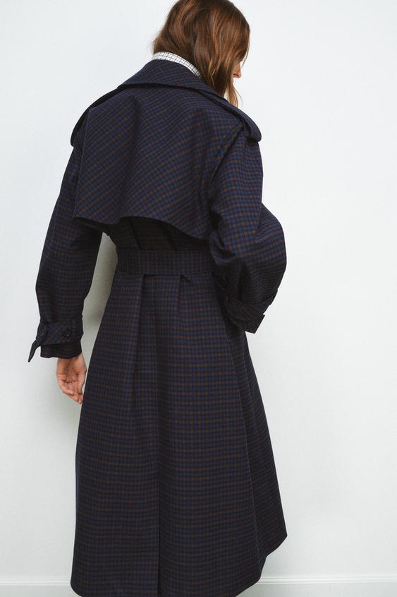 Trench à carreaux ZW Collection Édition limitée