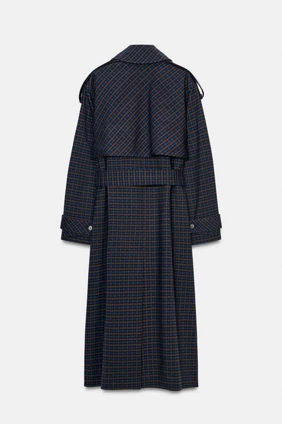 Trench à carreaux ZW Collection Édition limitée