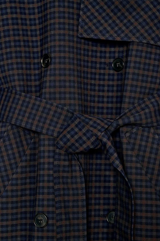 Trench à carreaux ZW Collection Édition limitée
