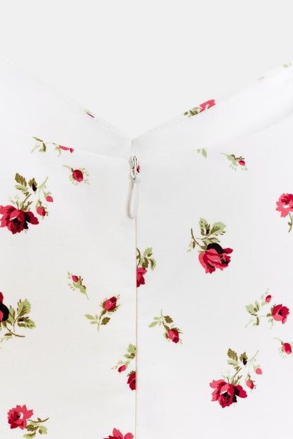 Robe volumineuse à imprimé floral