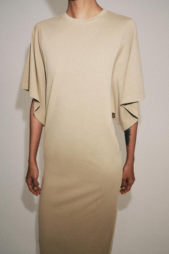Robe midi en coton