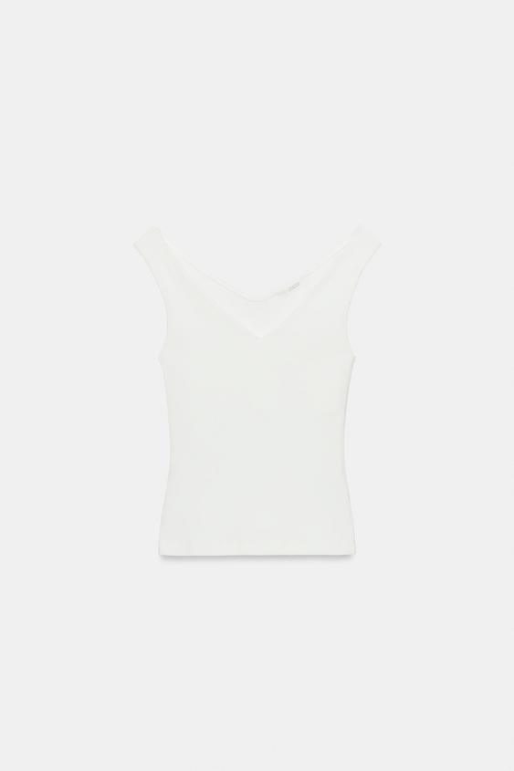 T-shirt à épaules dégagées