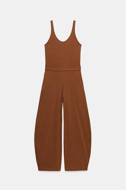 Combinaison en coton épais avec ceinture