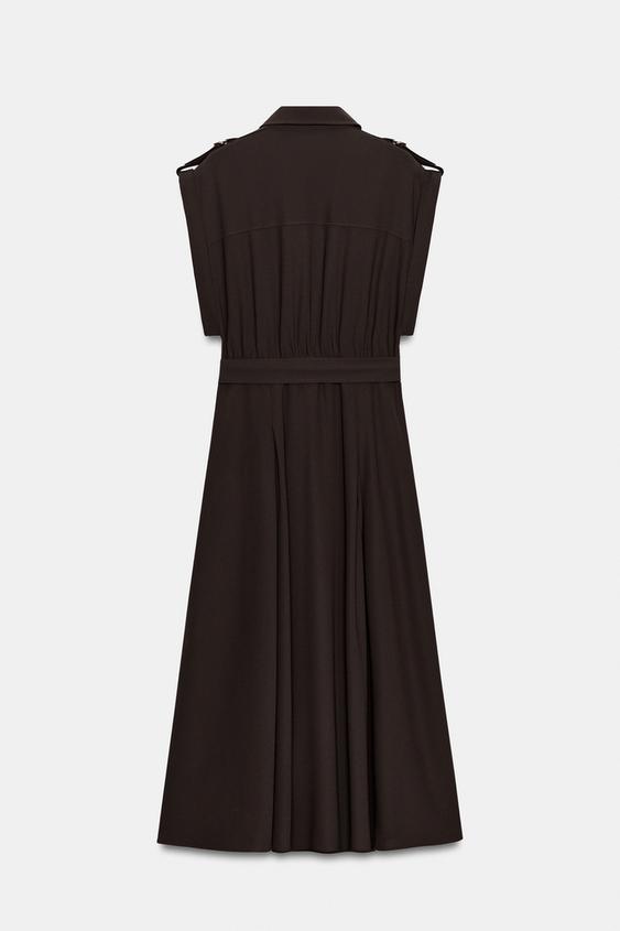 Robe midi avec ceinture
