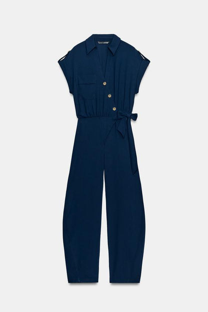 Combinaison longue avec ceinture