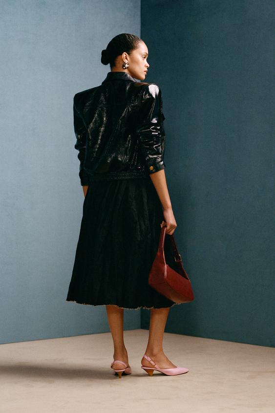 Jupe midi froissée Willy Chavarria x Zara