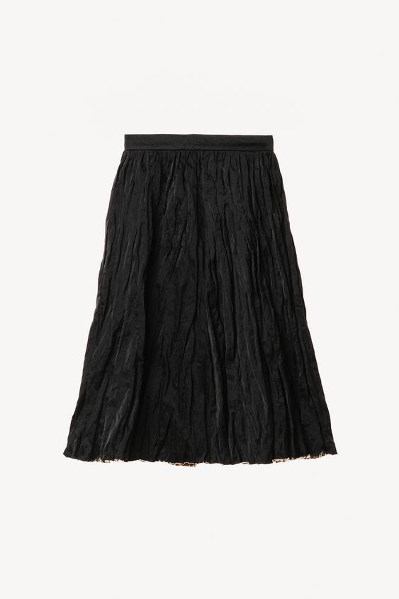 Jupe midi froissée Willy Chavarria x Zara