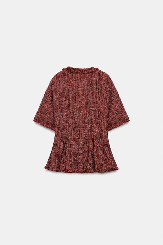 Top peplum effiloché ZW Collection