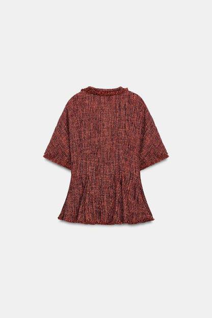 Top peplum effiloché ZW Collection