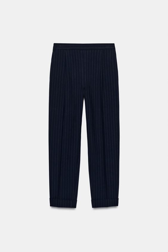 Pantalon à fines rayures