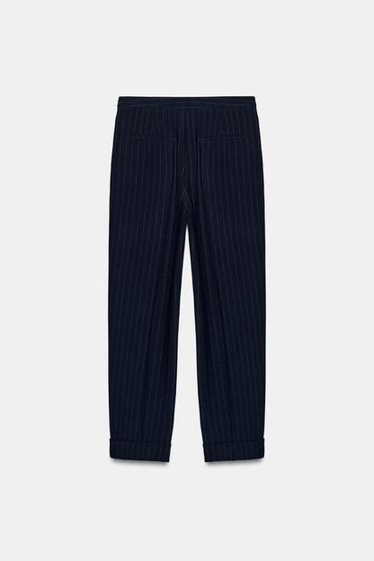 Pantalon à fines rayures