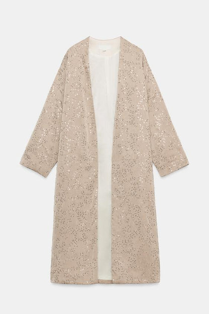 Veste kimono à sequins