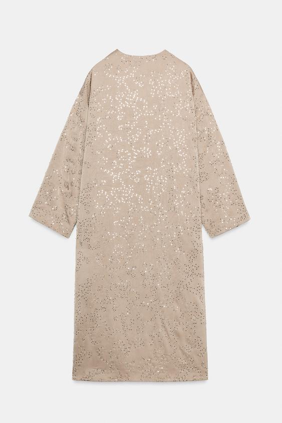 Veste kimono à sequins