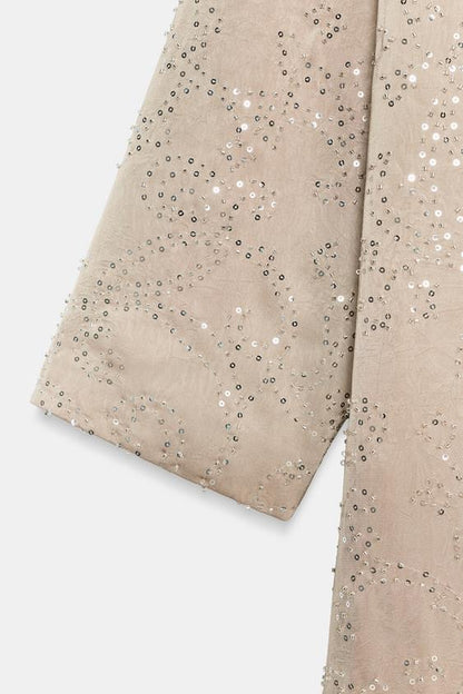 Veste kimono à sequins