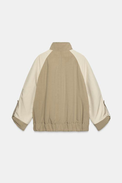 Blouson contrasté matelassé