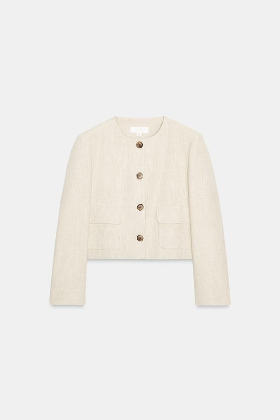 Blazer en tissu texturé