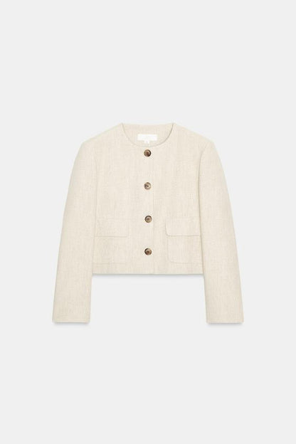 Blazer en tissu texturé