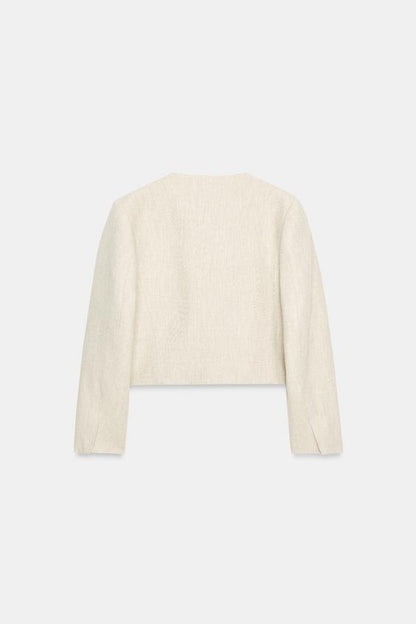 Blazer en tissu texturé