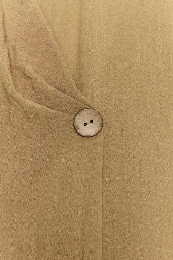 Veste d’ensemble croisée à fentes latérales
