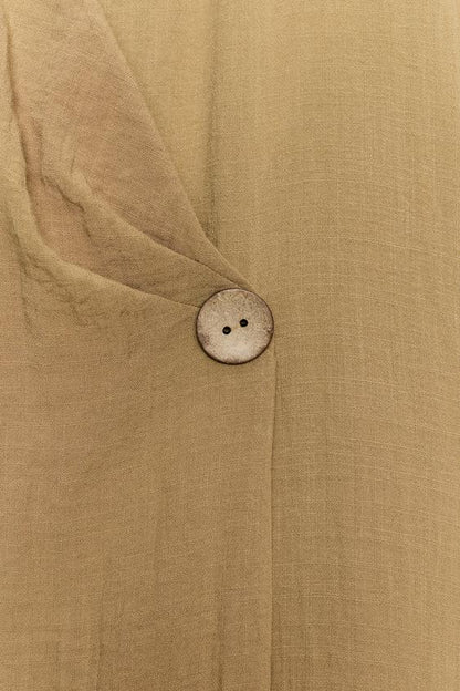 Veste d’ensemble croisée à fentes latérales