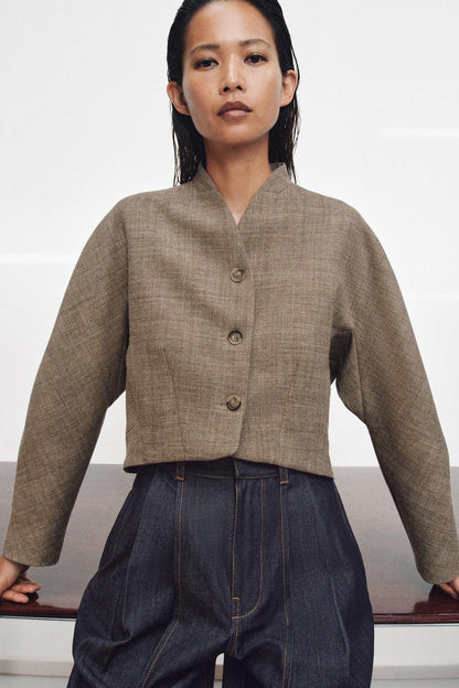Veste courte en laine ZW Collection
