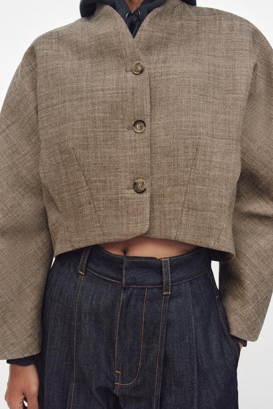 Veste courte en laine ZW Collection