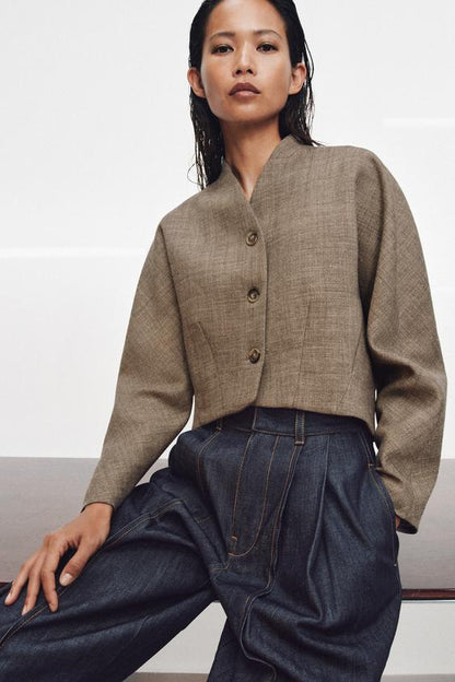 Veste courte en laine ZW Collection