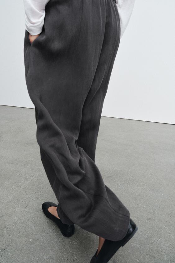 Pantalon coupe barrel ZW Collection
