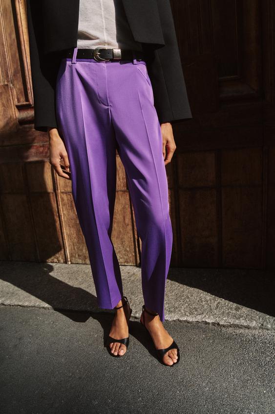 Pantalon droit avec ceinture