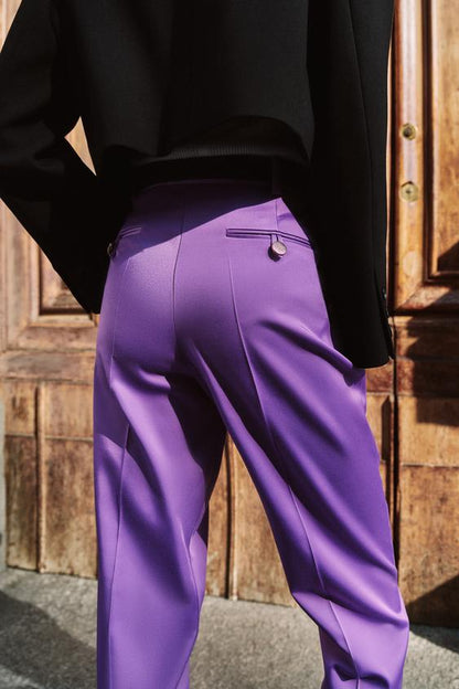 Pantalon droit avec ceinture