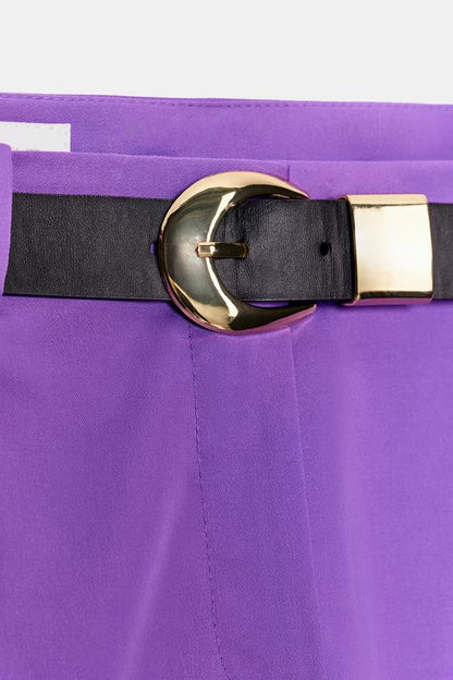 Pantalon droit avec ceinture