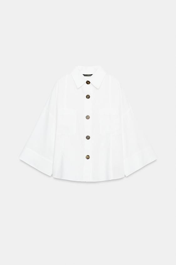 Chemise en lin à manches larges