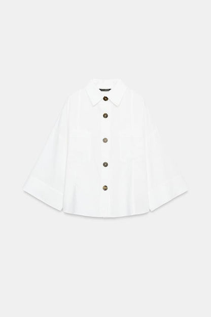 Chemise en lin à manches larges