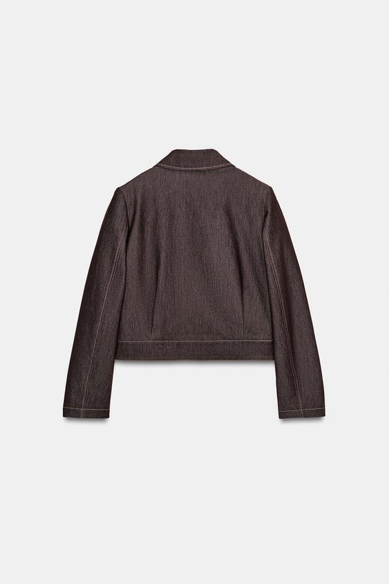 Veste courte à poches à rabat