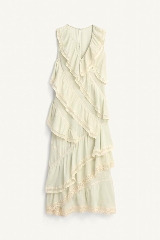 Robe à volants en dentelle Édition limitée